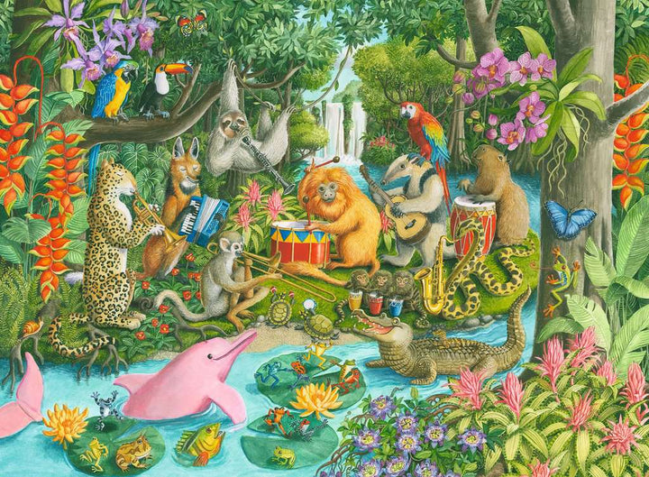Ravensburger Rainforest River Band Jigsaw Puzzle 100pc
