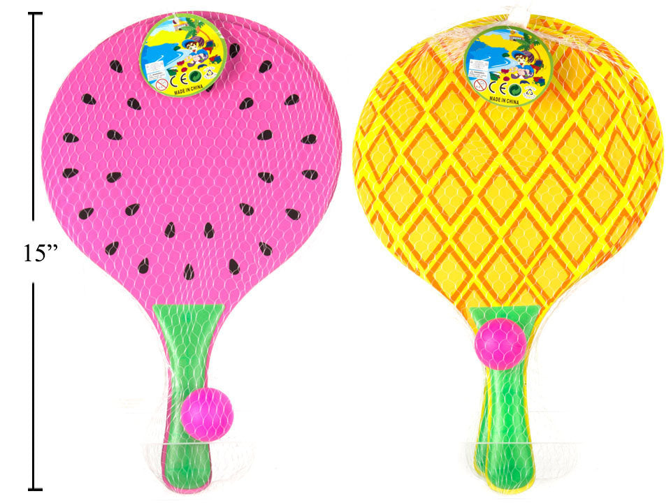 Wooden Beach Paddle Set