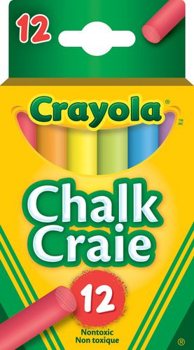 Crayola Coloured Chalk 12 Pack