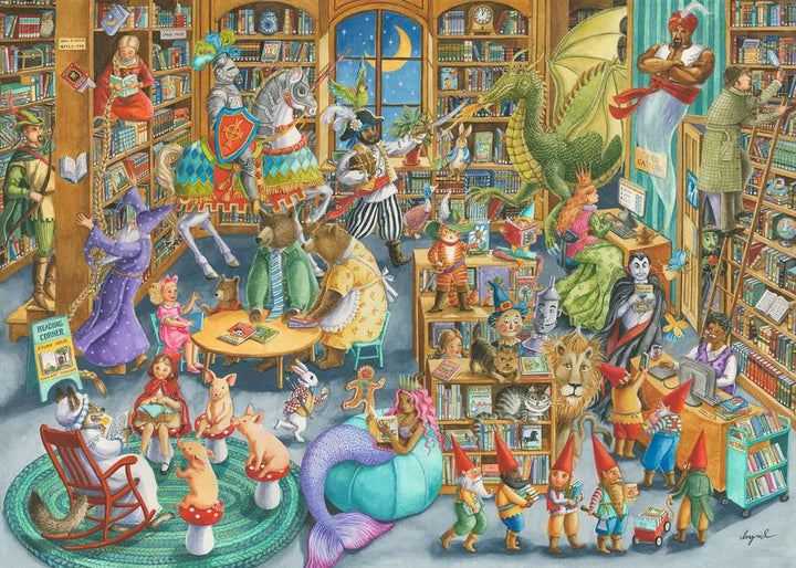 Ravensburger Midnight at the Library Jigsaw Puzzle 1000pc