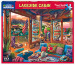 White Mountain Lakeside Cabin 1000pc Puzzle