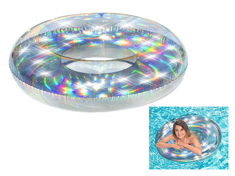 Inflatable Iridescent Swim Ring