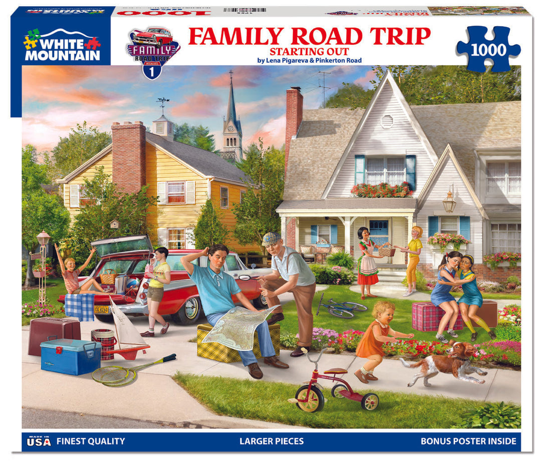 White Mountain Family Road Trip 1000pc Puzzle