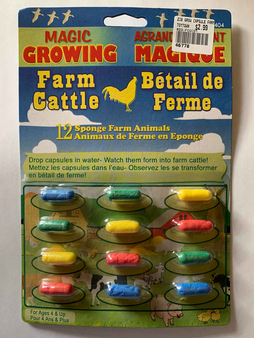 Magic Growing Sponges - Farm Animals