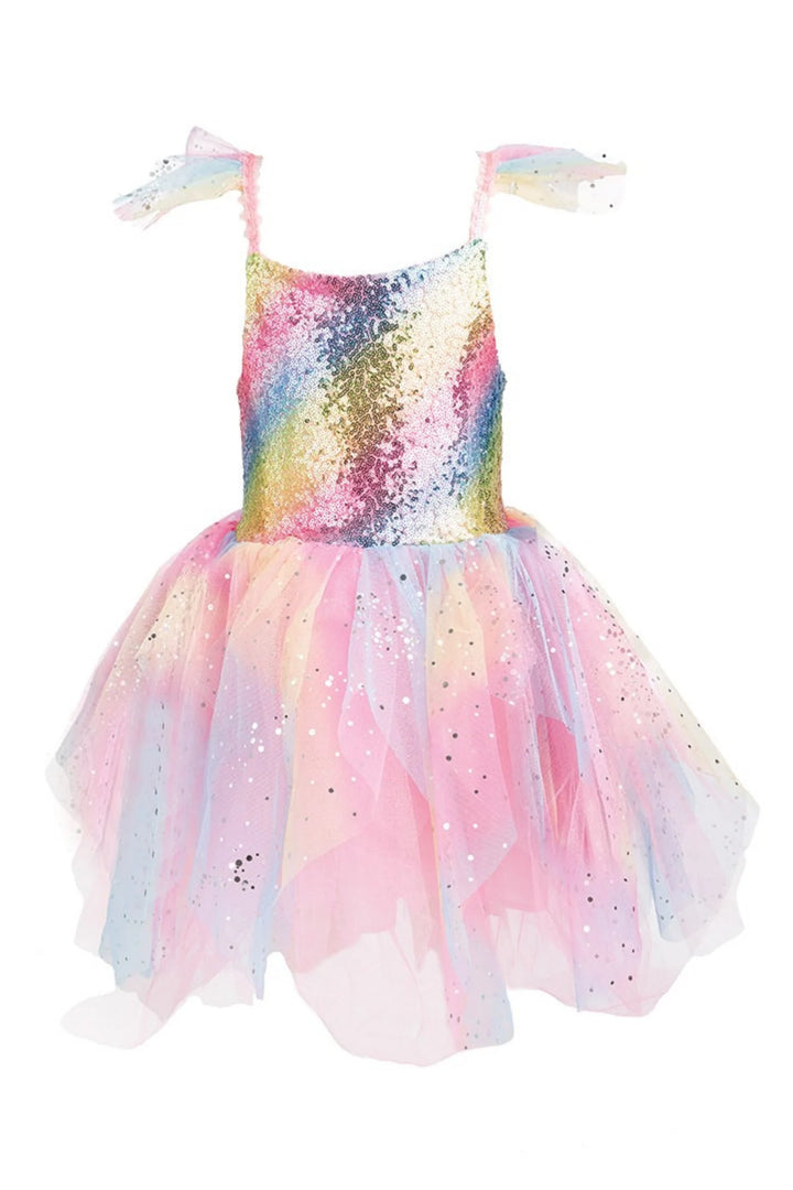 Rainbow Fairy Dress & Wings (Size 3-4)