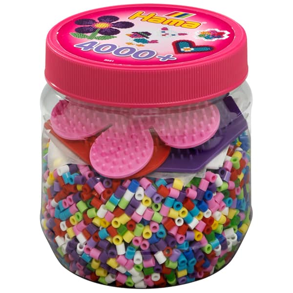 4,000 Midi Hama Beads & Pegboards Tub