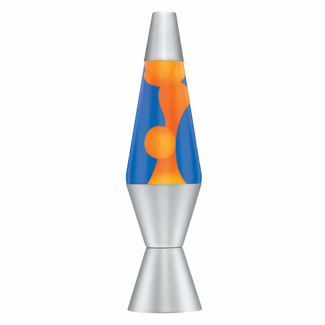 Orange/Blue/Silver LAVA Lamp 14.5"