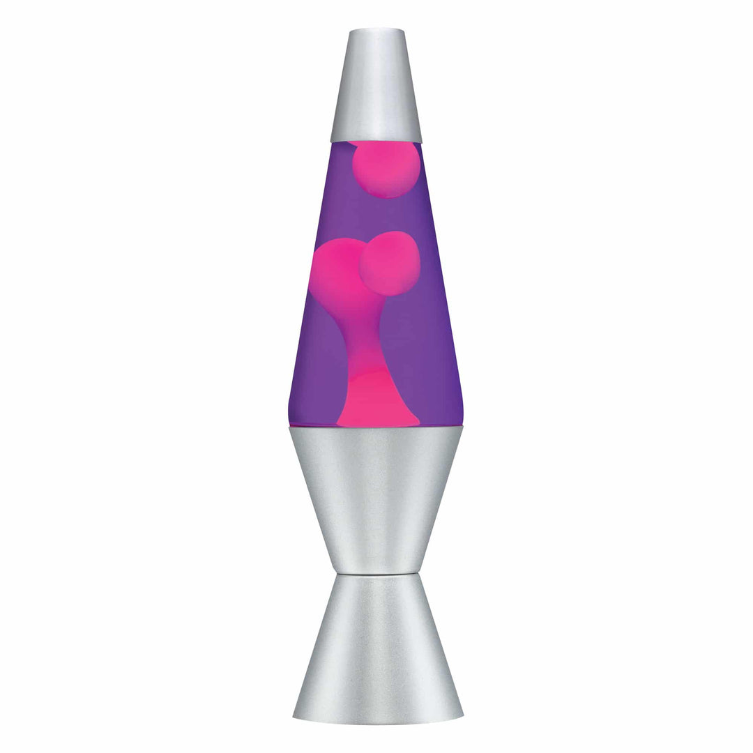 Pink Purple Silver LAVA Lamp 14.5"