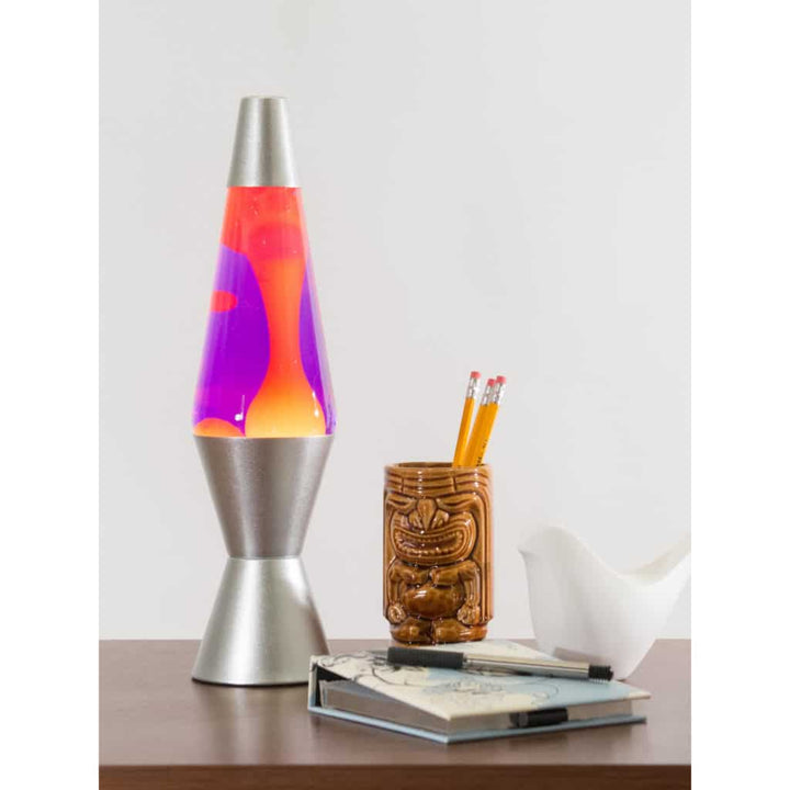 Yellow Purple Silver LAVA Lamp 14.5"