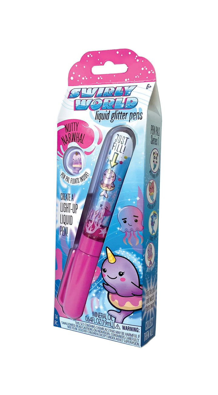 Swirly World Pen Nutty Narwhal