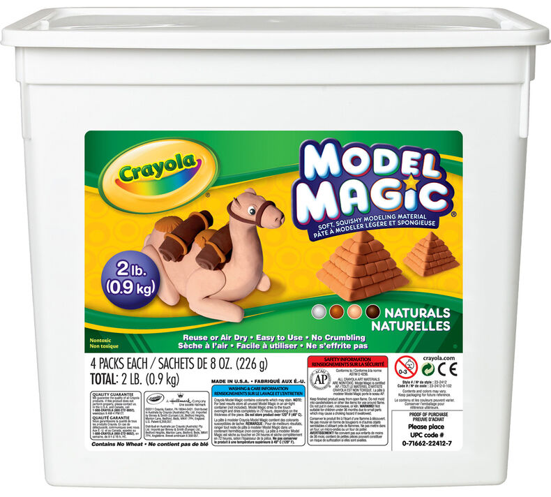 Crayola Model Magic 2lb Resealable Storage Container - Natural Colours