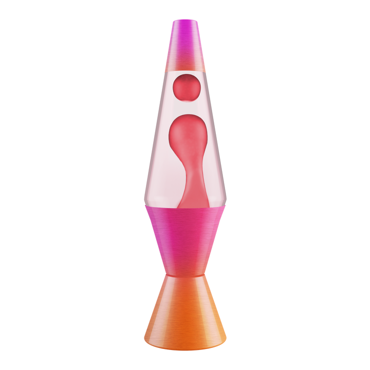 Tricolour Heat Ombre/Red/Clear LAVA Lamp 14.5"