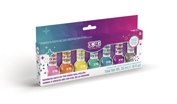 Rainbow Days Of The Week Nail Polish