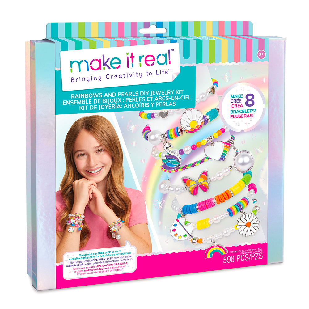 Make it Real Rainbows & Pearls DIY Jewelry Kit