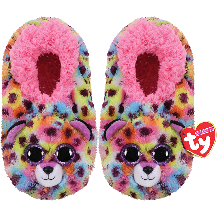 Ty Fashion Giselle the Spotted Leopard Slippers Kids S/M/L