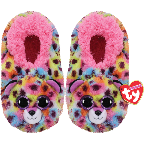 Ty Fashion Giselle the Spotted Leopard Slippers Kids S/M/L