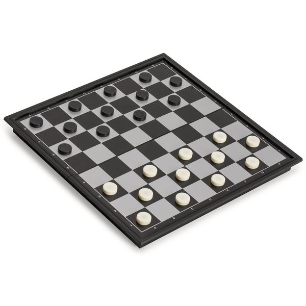3-in-1 Travel Magnetic Chess, Checkers, and Backgammon Set
