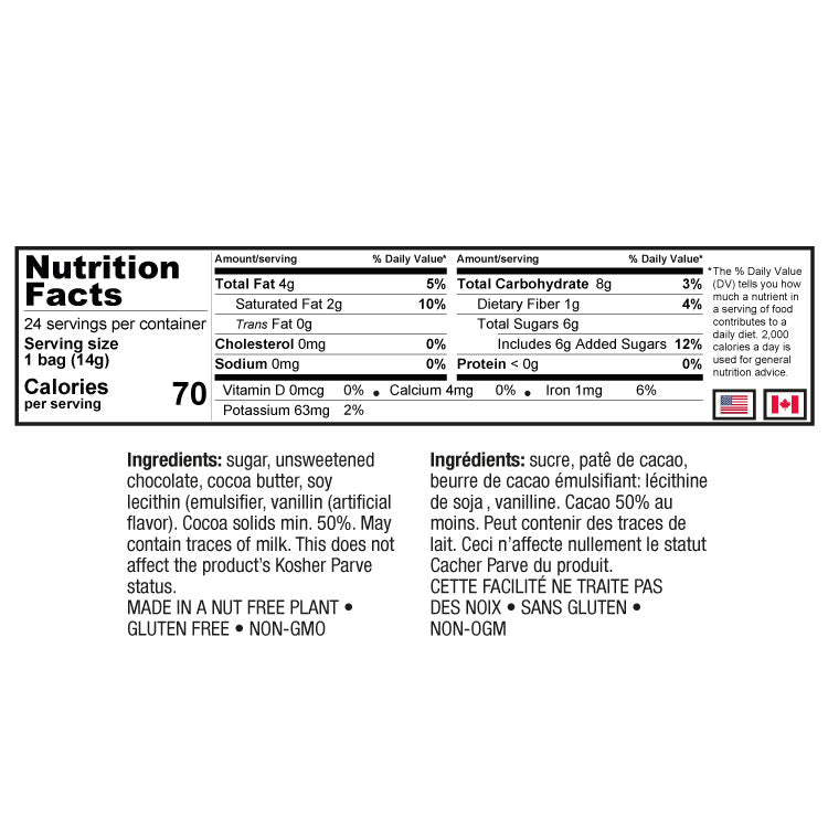 Whole Box of Paskesz Dark Chocolate Silver Coins (Nut Free, Parve)