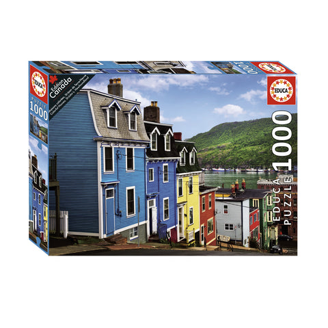 Educa Colourful Houses St-John's Newfoundland Jigsaw Puzzle 1000pc