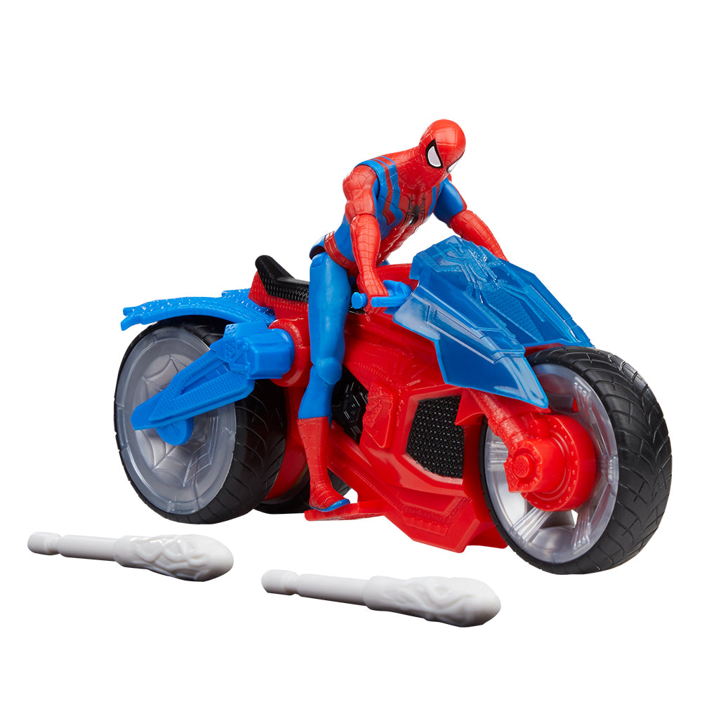 Spider-Man Web Blast Cycle 4" Vehicle with Character