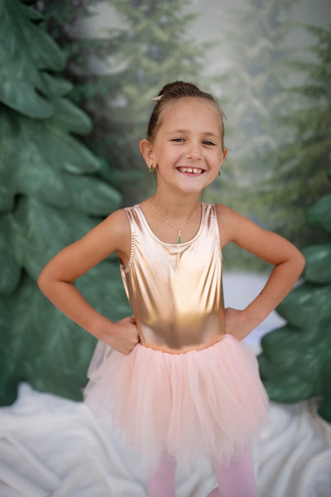 Ballet Tutu Dress Rose Gold (Size 3-4)