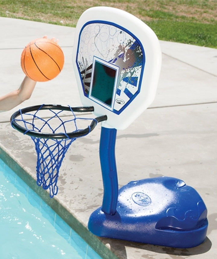 Poolside Basketball Game