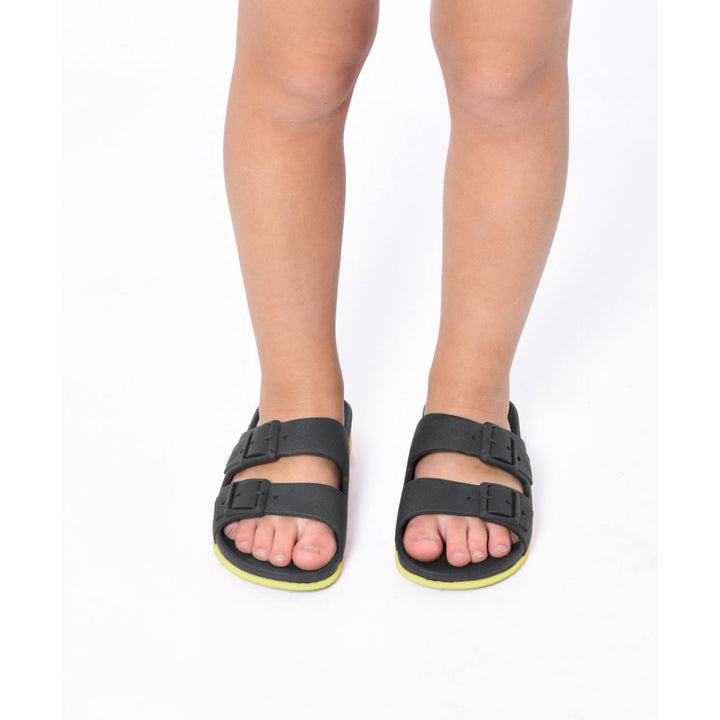Cacatoes Brasilia - Carbone Yellow Fluo Scented Sandals - Kids/Teen FINAL SALE