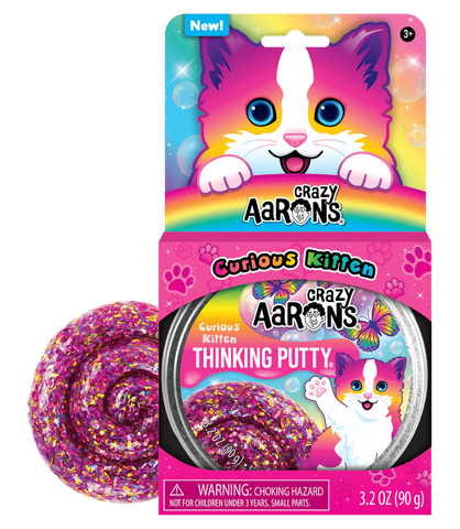 Crazy Aaron's Curious Kitten Thinking Putty