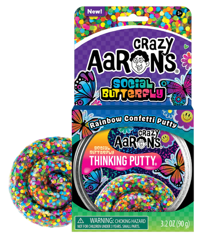 Crazy Aaron's Social Butterfly Thinking Putty