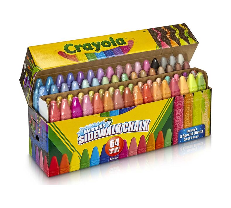 Crayola Washable Sidewalk Chalk 64 Pack