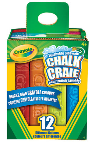 Crayola Washable Sidewalk Chalk 12 Pack
