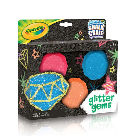 Crayola Washable Sidewalk Chalk Glitter Gems