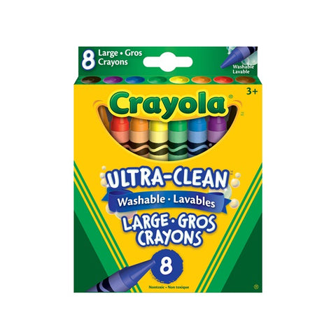 Crayola 8 Ct Large Crayons Ultra-Clean Washable