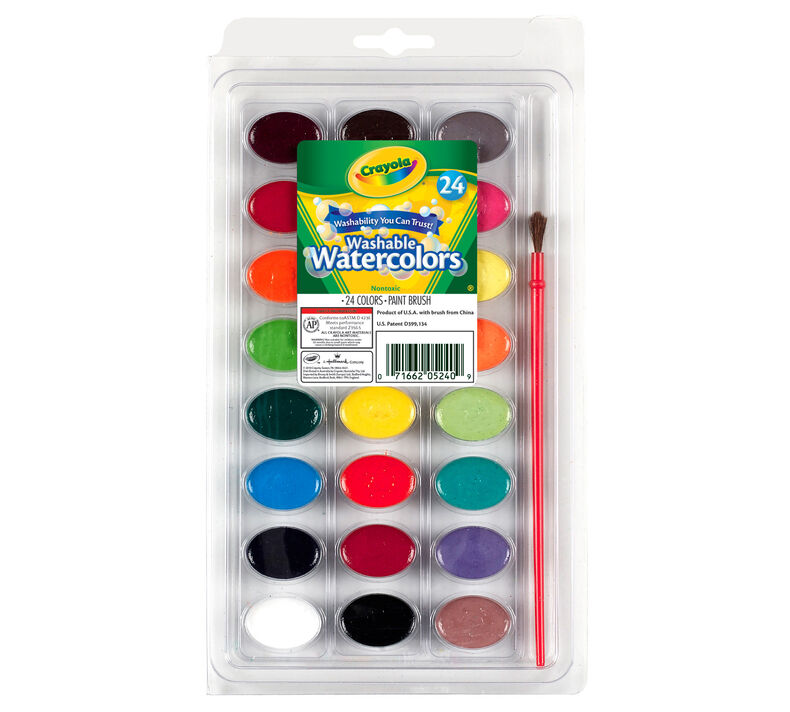 Crayola Watercolours Washable Paint 24 Count