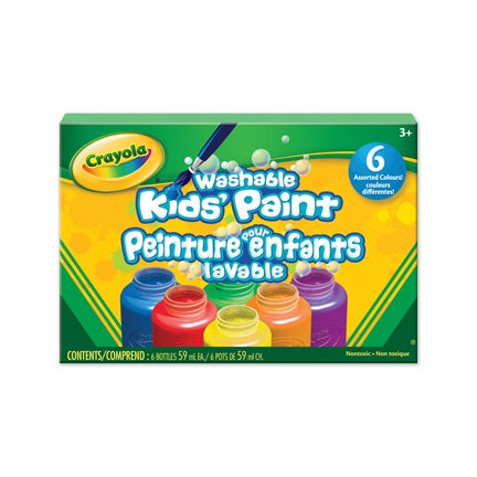 Crayola 6x2oz Washable Paint Jars