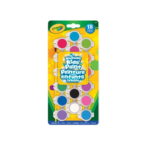 Crayola Washable Paint Pots 18 Count