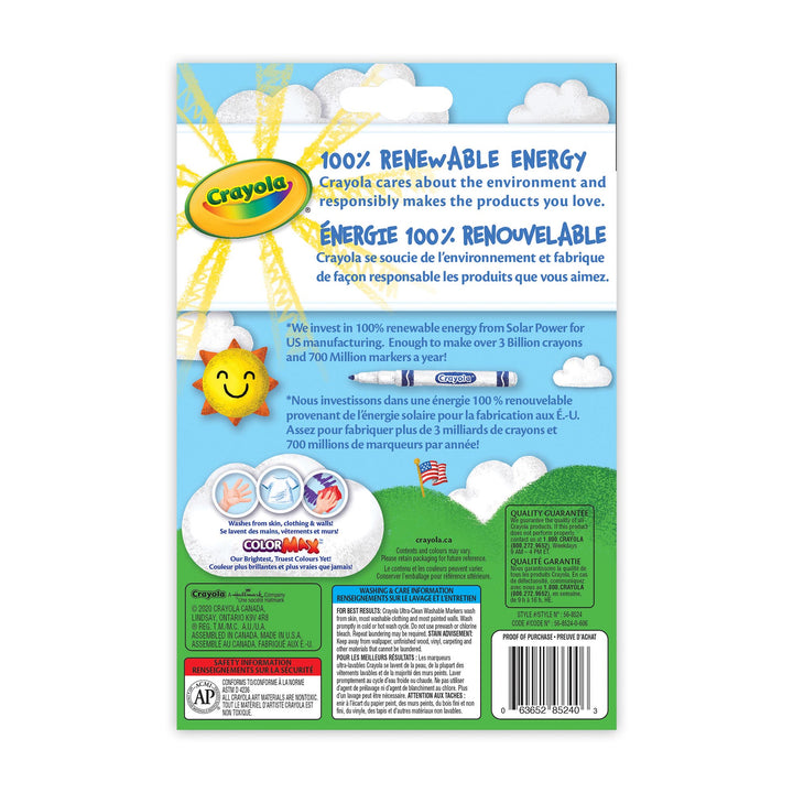 Crayola Ultra-Clean Washable Fine Line Markers 24 Pack