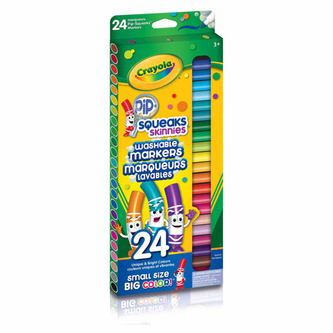 Crayola Pip-Squeaks Skinnies Washable Markers 24 Pack