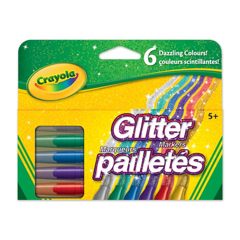 Crayola Glitter Markers 6pk