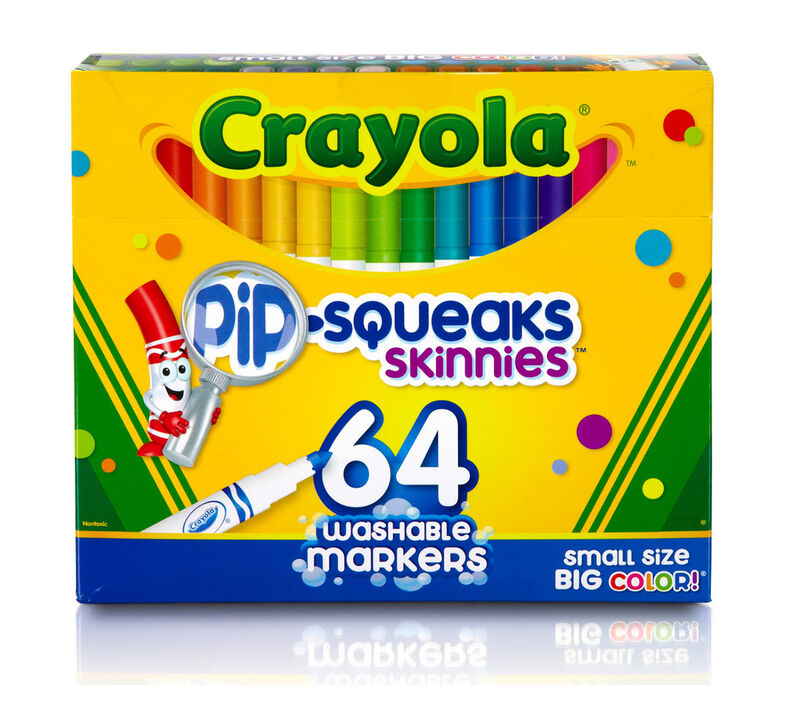 Crayola Pip-Squeaks Skinnies Washable Markers 64 Pack