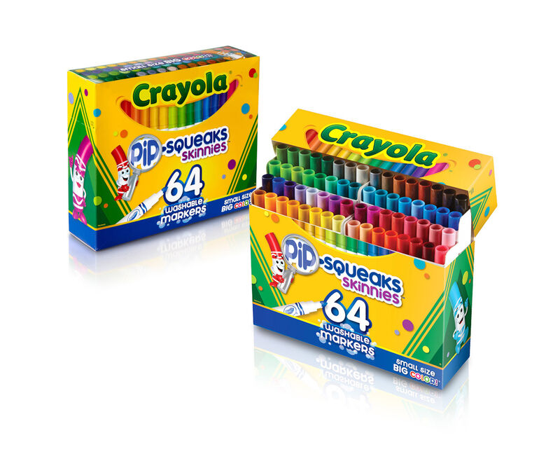 Crayola Pip-Squeaks Skinnies Washable Markers 64 Pack