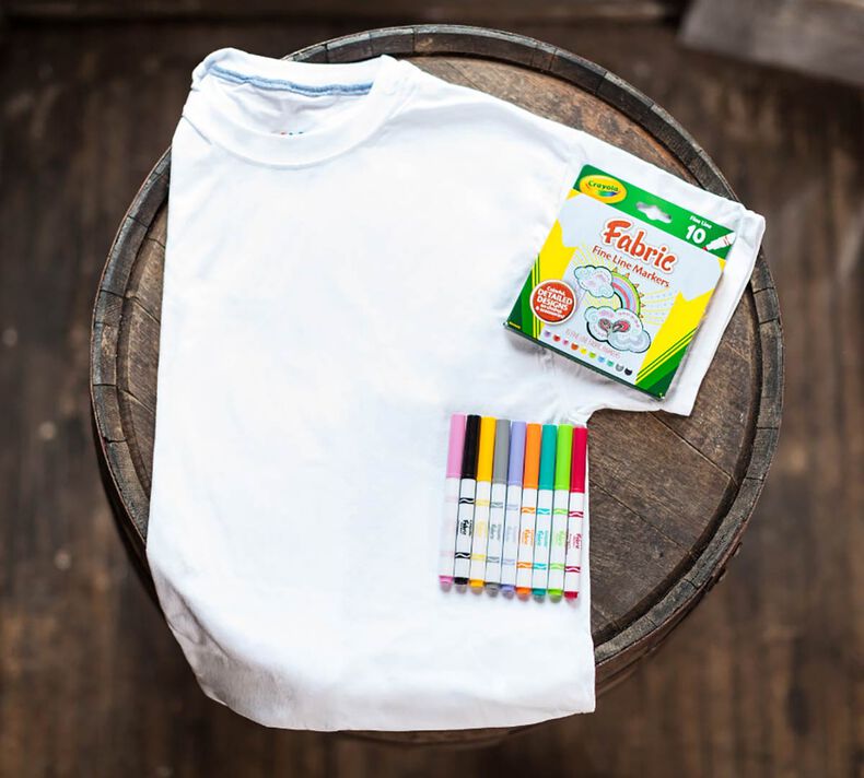 Crayola Fabric Fine Line Markers 10 Pack