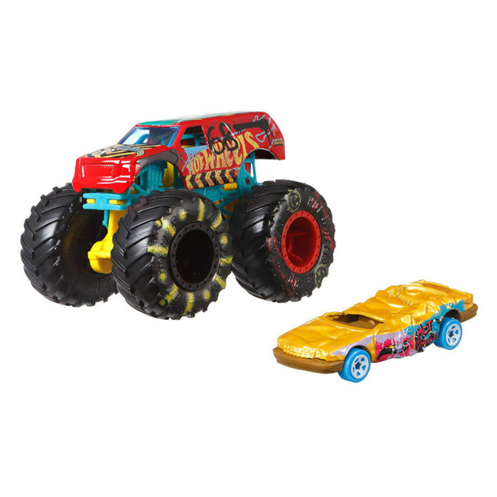 Hot Wheels Monster Truck with Matching Car Assorted