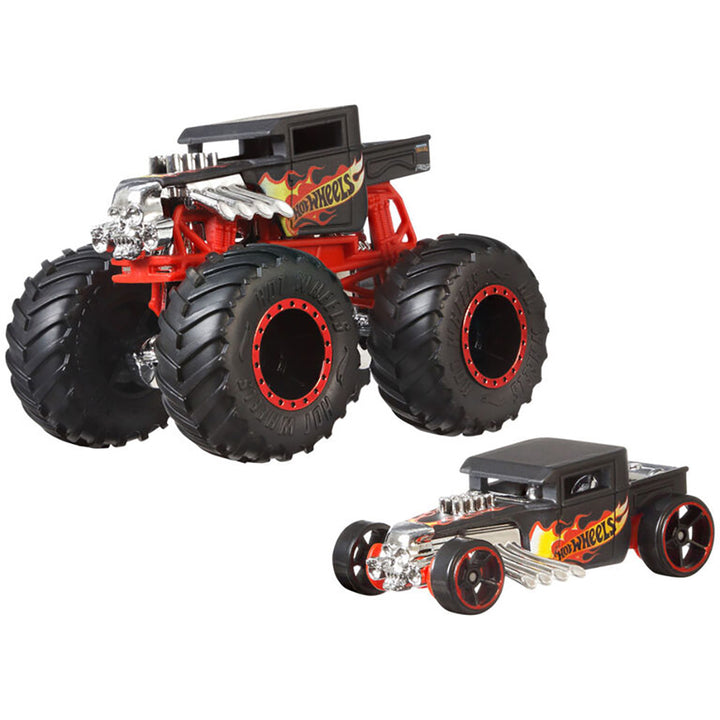 Hot Wheels Monster Truck with Matching Car Assorted