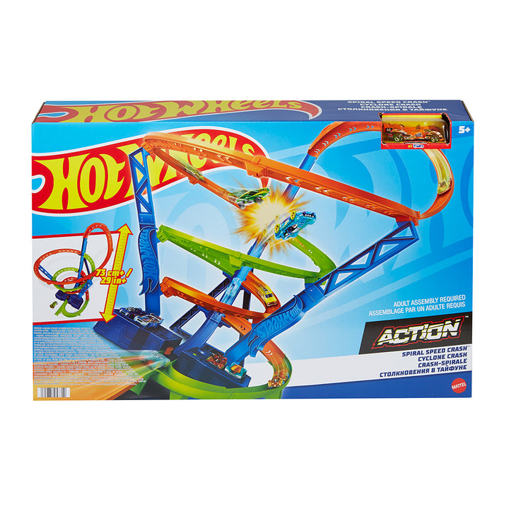 Hot Wheels Spiral Speed Crash Cyclone Clash