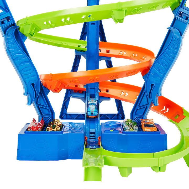 Hot Wheels Spiral Speed Crash Cyclone Clash