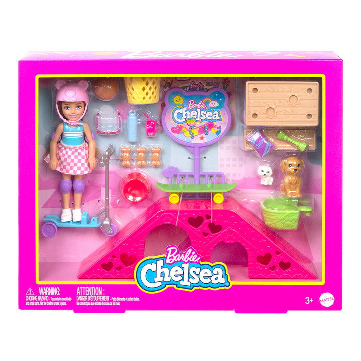 Barbie Chelsea Skatepark Playset with Doll