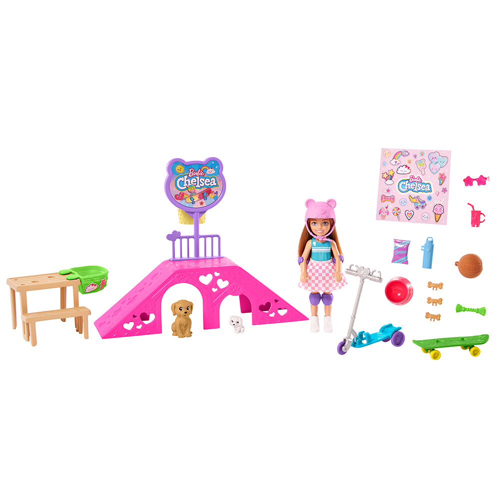 Barbie Chelsea Skatepark Playset with Doll