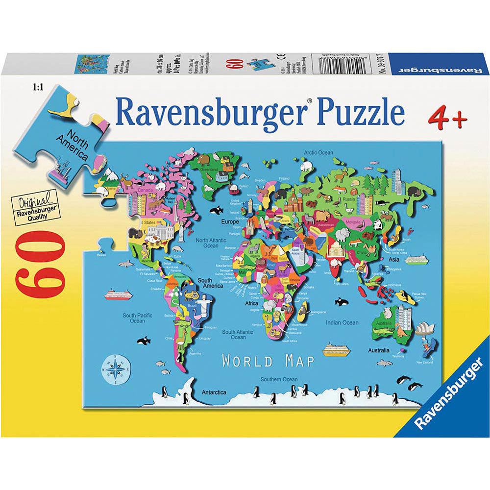 Ravensburger World Map Jigsaw Puzzle 60pc