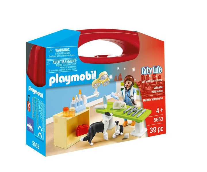 Playmobil City Life Vet Visit Carry Case